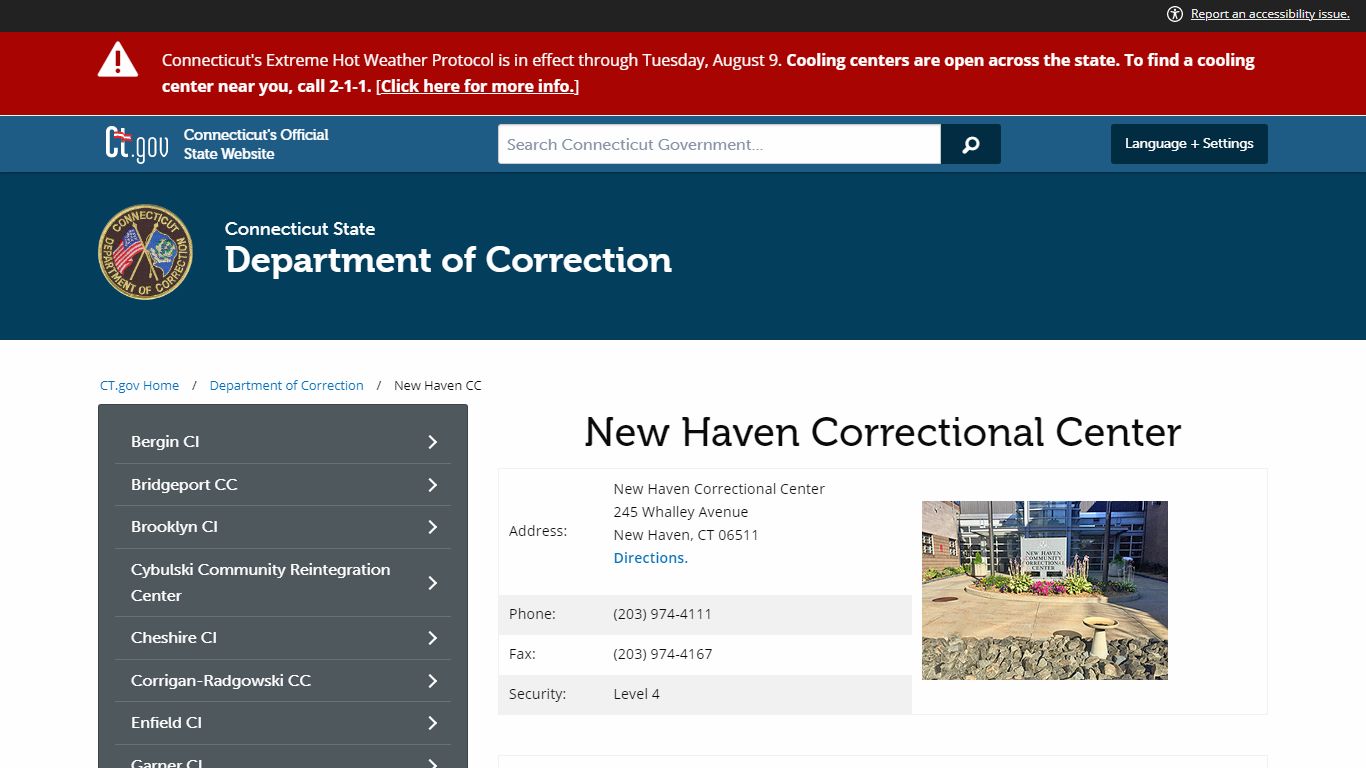 New Haven Correctional Center - Connecticut